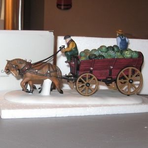 Dickens' Village Horse-Drawn Squash Cart